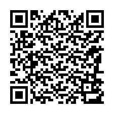 QR kód a telefonszámhoz +12186513212