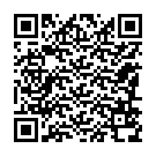 Código QR para número de teléfono +12186538527