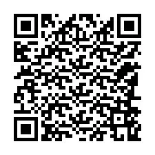 QR-koodi puhelinnumerolle +12186569299