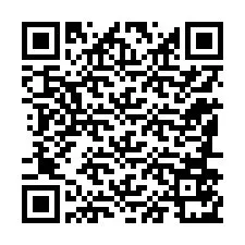 Kode QR untuk nomor Telepon +12186571386