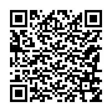 Código QR para número de teléfono +12186754535