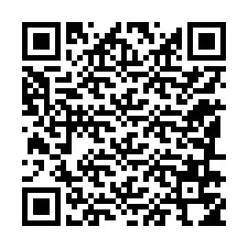 QR kód a telefonszámhoz +12186754536