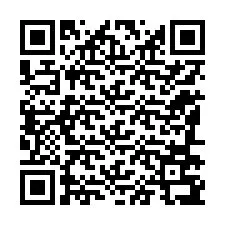 QR-koodi puhelinnumerolle +12186797316