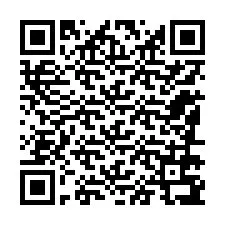 QR-koodi puhelinnumerolle +12186797897