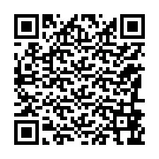 QR-koodi puhelinnumerolle +12186866016