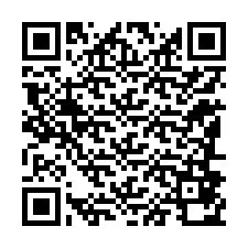 Código QR para número de teléfono +12186870262