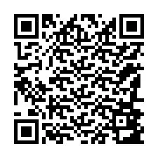 QR-koodi puhelinnumerolle +12186883311