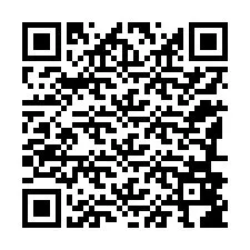 QR-koodi puhelinnumerolle +12186886324