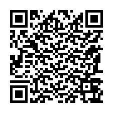 Código QR para número de teléfono +12187067956