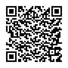 QR kód a telefonszámhoz +12187119878