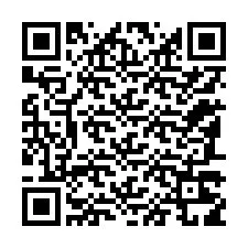 QR kód a telefonszámhoz +12187219849