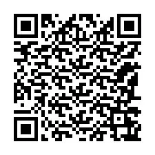 Código QR para número de teléfono +12187267275