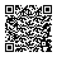 QR kód a telefonszámhoz +12187484563