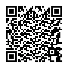 Código QR para número de teléfono +12187488455