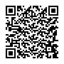 QR код за телефонен номер +12187489512