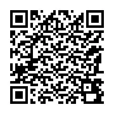 QR код за телефонен номер +12187490454