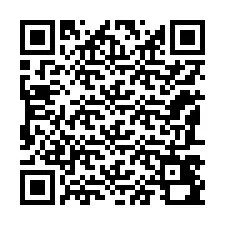 QR-Code für Telefonnummer +12187490455