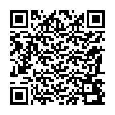 QR kód a telefonszámhoz +12187492556