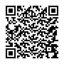 QR-koodi puhelinnumerolle +12187494983