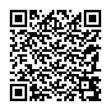 Código QR para número de teléfono +12187497410