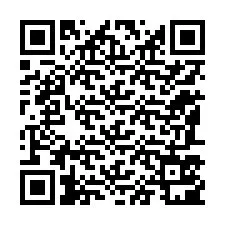 Código QR para número de telefone +12187501456