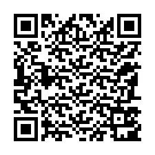 QR Code สำหรับหมายเลขโทรศัพท์ +12187501458