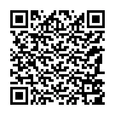 Código QR para número de teléfono +12187505610