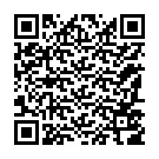 QR kód a telefonszámhoz +12187506751