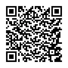 Código QR para número de teléfono +12187506752