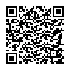 QR-код для номера телефона +12187507381