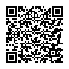 Código QR para número de teléfono +12187507504