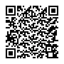 QR kód a telefonszámhoz +12187540489