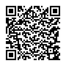 QR-koodi puhelinnumerolle +12187542122