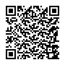 QR kód a telefonszámhoz +12187542852