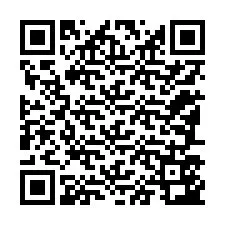 Codice QR per il numero di telefono +12187543239