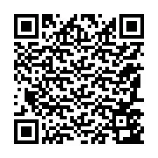 Codice QR per il numero di telefono +12187543716