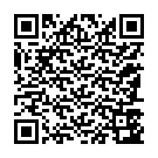 Código QR para número de teléfono +12187543898