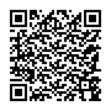 QR-kood telefoninumbri jaoks +12187544194