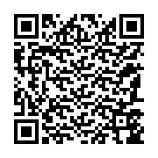 Código QR para número de teléfono +12187546110