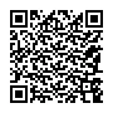 Código QR para número de teléfono +12187548033