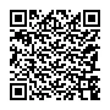 QR код за телефонен номер +12187548034