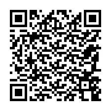 QR код за телефонен номер +12187548707