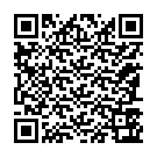 Código QR para número de teléfono +12187563869