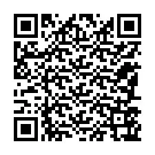 Codice QR per il numero di telefono +12187567233