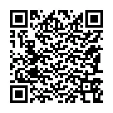 QR код за телефонен номер +12187568026