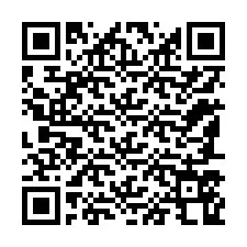 QR код за телефонен номер +12187568481