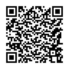 QR-код для номера телефона +12187568755