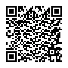 QR Code สำหรับหมายเลขโทรศัพท์ +12187569566