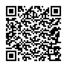 Código QR para número de teléfono +12187570837