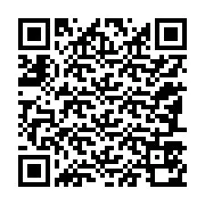 QR kód a telefonszámhoz +12187570838